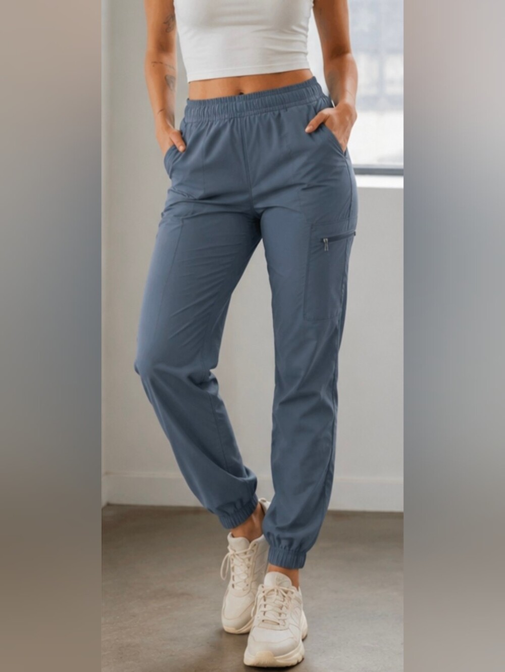 Eddie Bauer Women’s Size 14 Fleece Lined Outdoor Jogger Pants Gray